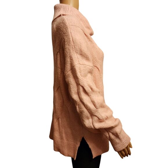 Cambridge Dry Goods Pink Turtleneck Sweater SZ L - Picture 4 of 12